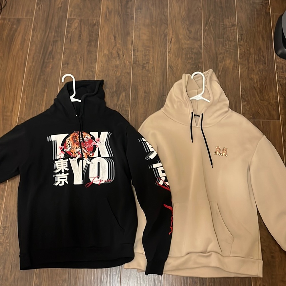 2 Pack, Black and Brown Hoodie